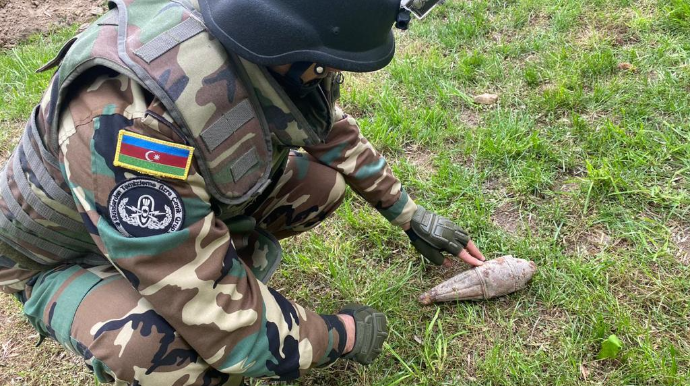 Bakıda hərbi sursat aşkarlanıb  - FOTO