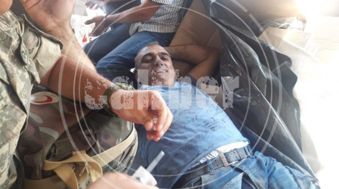 Minaya düşən erməni əsilli Azərbaycan vətəndaşının görüntüləri - VİDEO