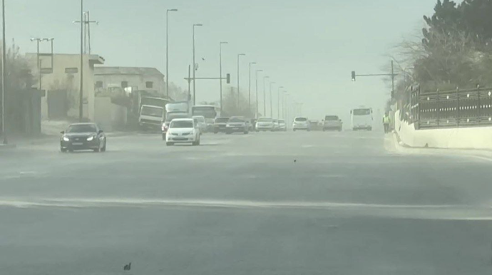 Bakıda toz dumana qarışdı – VİDEO   
