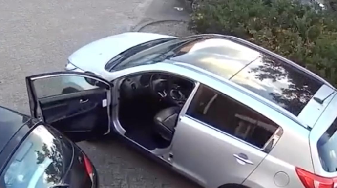 Yoxuşda əl əyləcini çəkməyəndə belə olur  - VİDEO