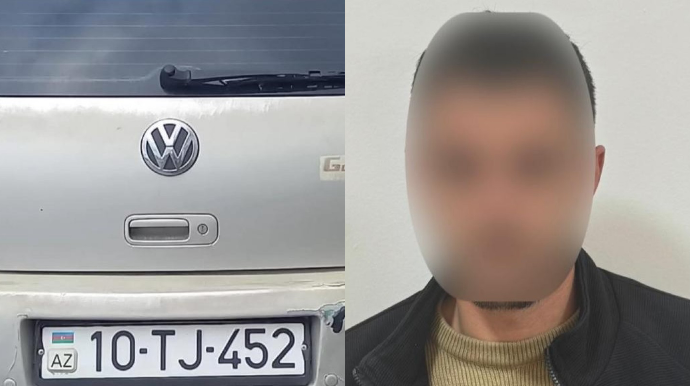 Narkotikin təsiri altında maşın sürən qazi saxlanıldı  - FOTO 