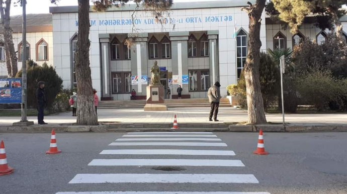 Mingəçevirdə piyada təhlükəsizliyi belə təmin olunur - FOTO 