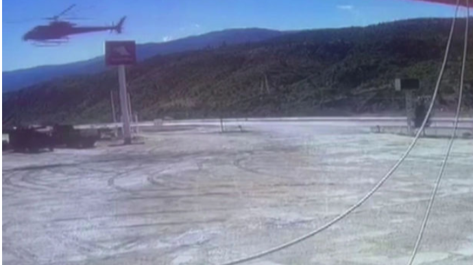 Türkiyədə helikopter yanacaqdoldurma məntəqəsinə eniş etdi - FOTO