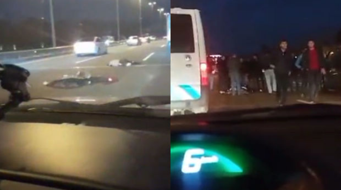 Azərbaycanda dəhşətli qəza:  Lüks avtomobil ər-arvadı vurub öldürdü - VİDEO 