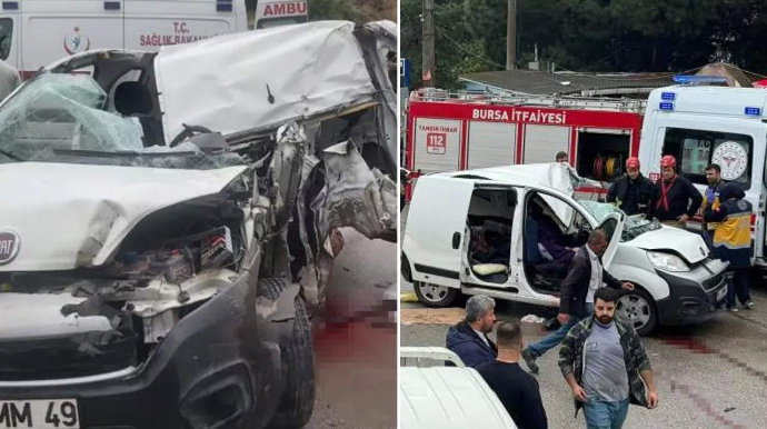 TIR-ın yük yeri “Fiat”a çırpıldı:  3 ölü, 4 yaralı – ANBAAN VİDEO 