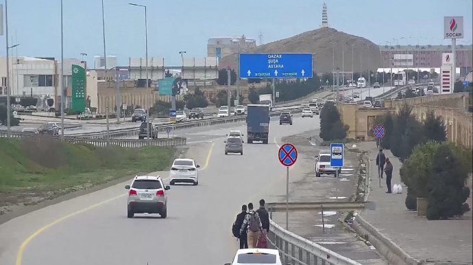 Şəhərə cənub istiqamətdən giriş-çıxışda yollarda sıxlıq müşahidə olunmur  - FOTO