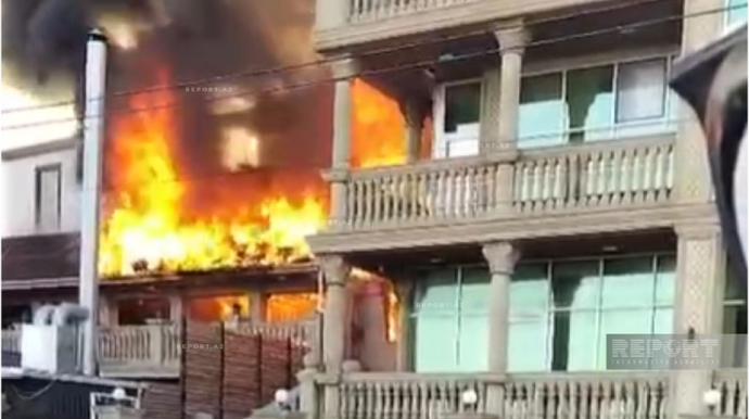 Novxanıda restoranda baş verən yanğın söndürüldü - FOTO - VİDEO - YENİLƏNİB
