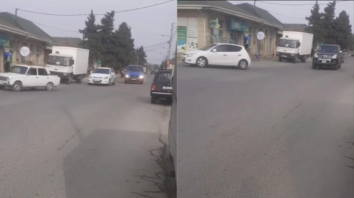 Bu küçədə sürücülər əks yola çıxıb qəza şəraiti yaradır - VİDEO 