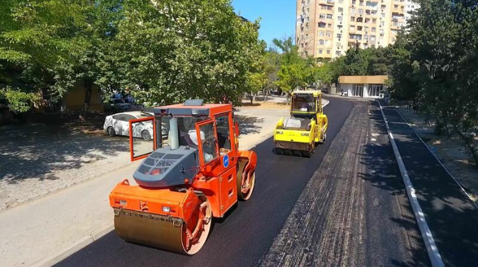 Bakının bu küçəsi əsaslı təmir olunur - FOTO