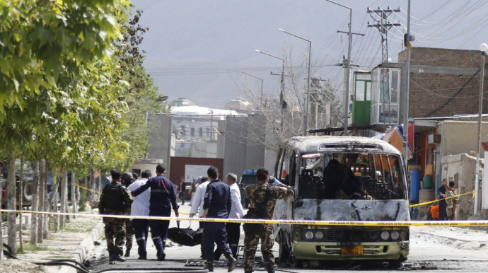Rayon polis idarəsinin avtomobili partladıldı; 4 ölü, 4 yaralı 