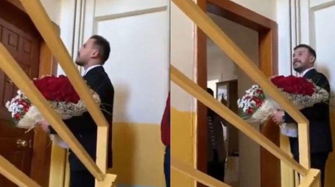 Qız istəməyə gedən bəy səhvən başqa qapını döydü - Qapını açan isə... - VİDEO 