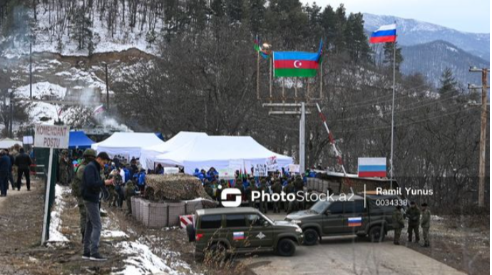 BQXK-nın avtomobilləri Xankəndi yolunda maneəsiz hərəkət edirlər  - VİDEO