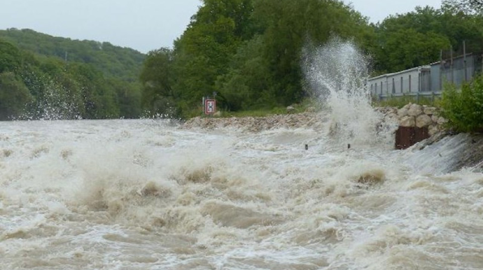 Kürdə suyun səviyyəsi artdı 