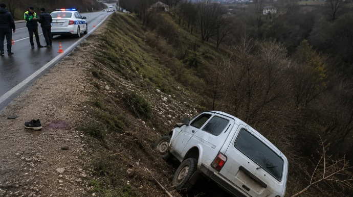 Göygöldə piyadanı vuran "Niva" dərəyə yuvarlandı: Yaralılar var   - YENİLƏNİB