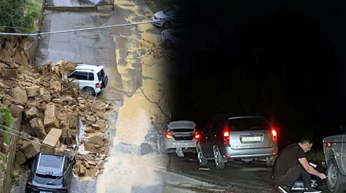 Təbii fəlakət zamanı avtomobillərə dəymiş ziyanı kim ödəməlidir? - FOTO - VİDEO