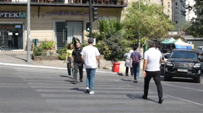 Şagirdlərin və sərnişinlərin yoldan təhlükəsiz keçidi təmin edildi – NİİM-dən YENİLİK – VİDEO 