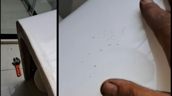 “Yeni” adı ilə satıldı, işlənmiş olduğu ortaya çıxdı: Müştəri “Omid” mağazasından narazıdır - VİDEO