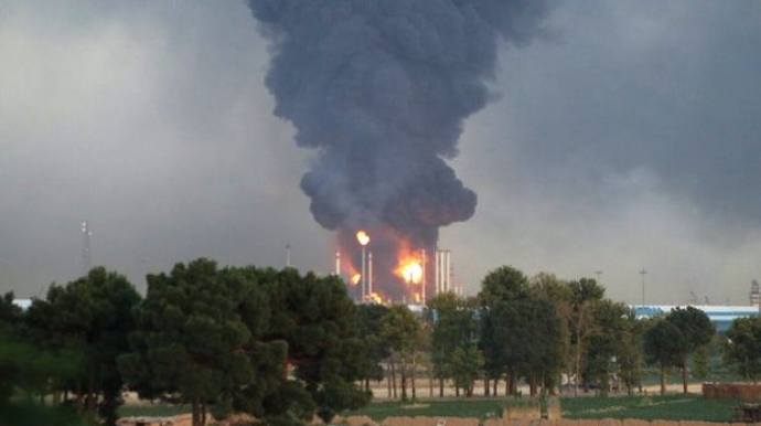 İranda neft emalı zavodunda güclü yanğın baş verib
