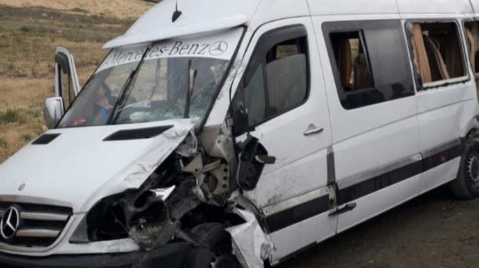 Şəkidə sərnişin avtobusu 41 yaşlı qadını vurub 