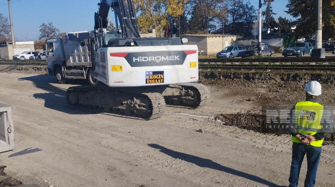 Sumqayıt-Yalama dəmir yolunda yenidənqurma işlərinin 47 %-i tamamlanıb - FOTOLAR 