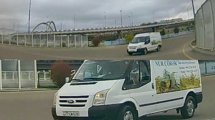 Əks yoldakı yük maşını qadın sürücüyə qorxulu anlar yaşatdı   - VİDEO