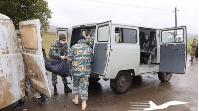 Daha bir erməni hərbçinin meyitinin qalıqları təhvil verildi