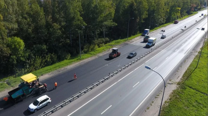 Rusiyada yol inşaatı da çökür  - FOTO