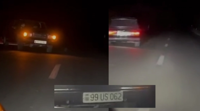 Füzulidə avtoxuliqanlıq edən sürücü özünü belə reklam etdi - VİDEO
