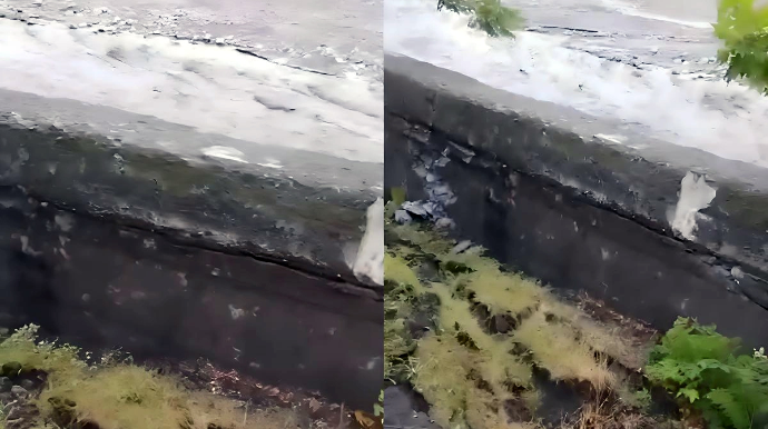 Zaqatalada Talaçaydan sel keçib: Təhlükəli vəziyyət yaranıb - FOTO 