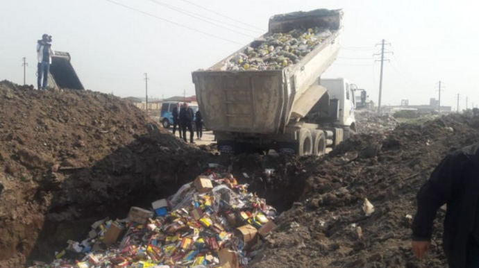 Şirkətin 13 tondan çox yararsız süd məhsulları məhv edilib