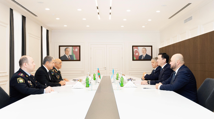 Vilayət Eyvazov Qazaxıstan DİN-in nümayəndələri ilə görüşdü - FOTO