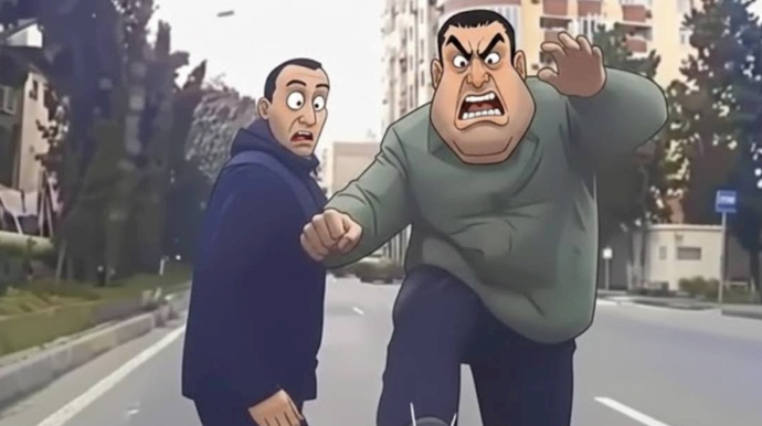 Avtomobilin üzərinə çıxan piyadanı nə gözləyir? — Bu qədər cəriməsi var - VİDEO