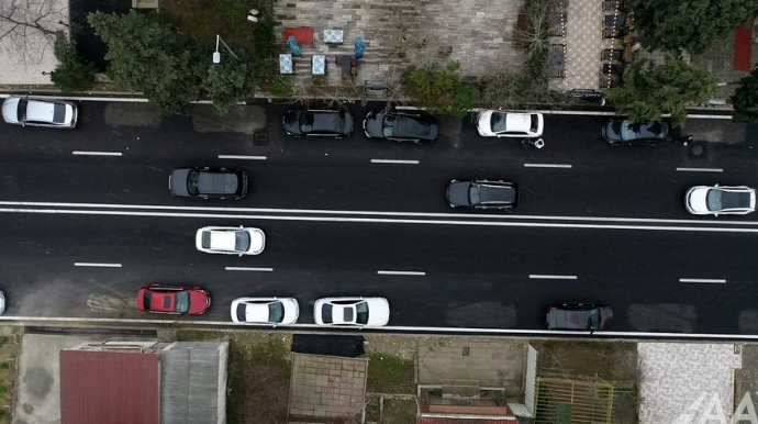 Bakının Həsən Məcidov küçəsinin bir hissəsi təmir olunub  - VİDEO