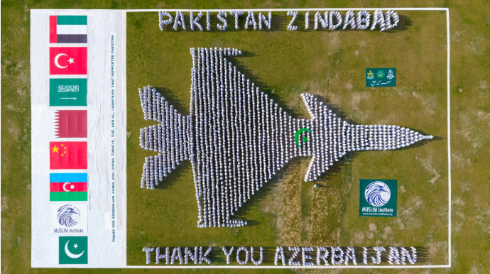 Pakistandan Azərbaycana təşəkkür fləş-mobu - FOTO 