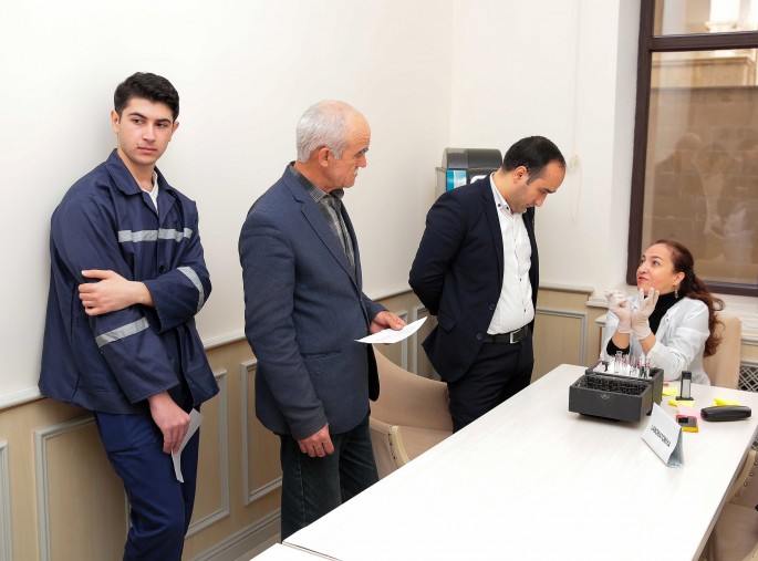 Dəmir yolunda “Sağlamlıq günü” keçirilib - FOTO