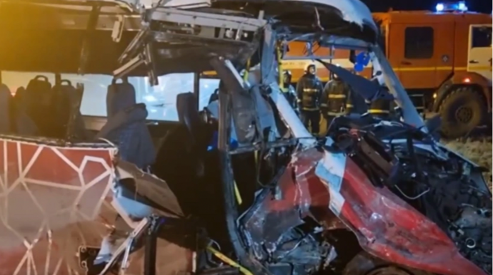 Rusiyada ağır yol qəzasında ölənlərin sayı artdı 