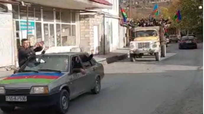 Şəkidə qələbə sevinci  - VİDEO