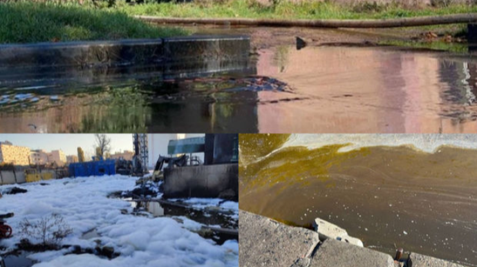 Ukrayna küçələrindən günəbaxan yağı axır  - VİDEO