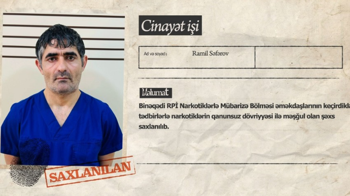 İran vətəndaşının narkokuryerliyə cəlb etdiyi dəstə üzvü saxlanılıb  - VİDEO