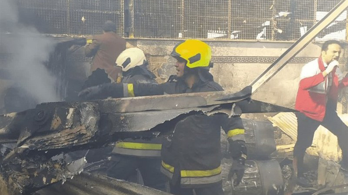 İranda helikopter qəzaya düşdü - FOTOLAR