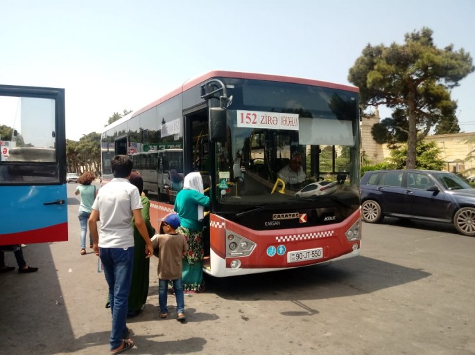 Zirə sakinlərinin avtobuslarla hərəkəti asanlaşıb - FOTO