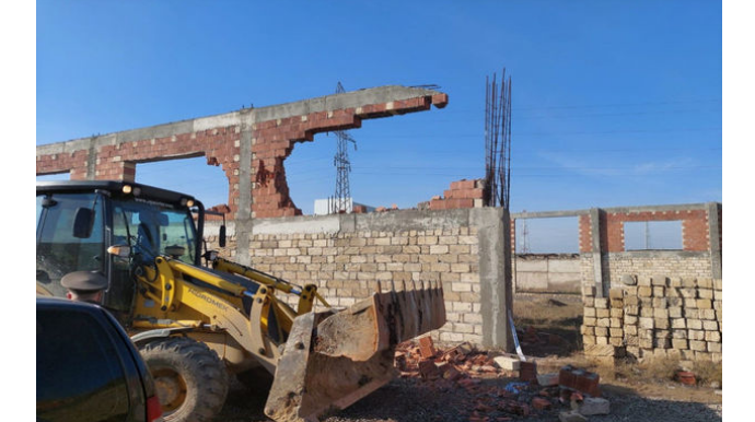 В Сумгайыте предотвращено незаконное строительство  - ФОТО - ВИДЕО