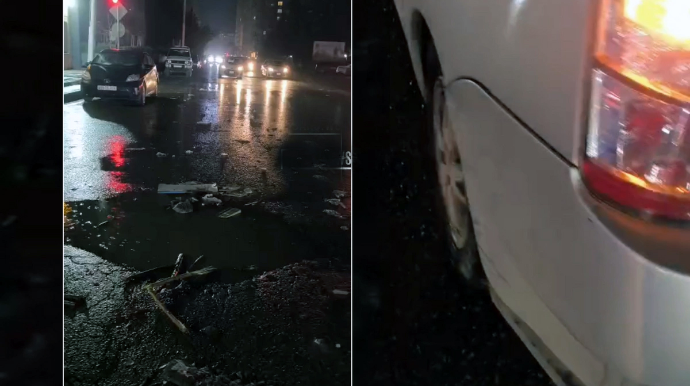 Xırdalanda maşın lyuka düşdü, qurumlar məsuliyyəti bir-birinin üzərinə atır - VİDEO