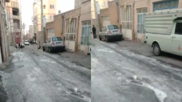 Təbrizdə yolları buz bağladı: Soydaşlarımızdan ETİRAZ   - VİDEO
