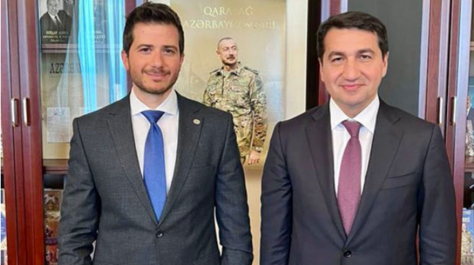 İsrail səfiri Hikmət Hacıyevlə görüşüb  - FOTO