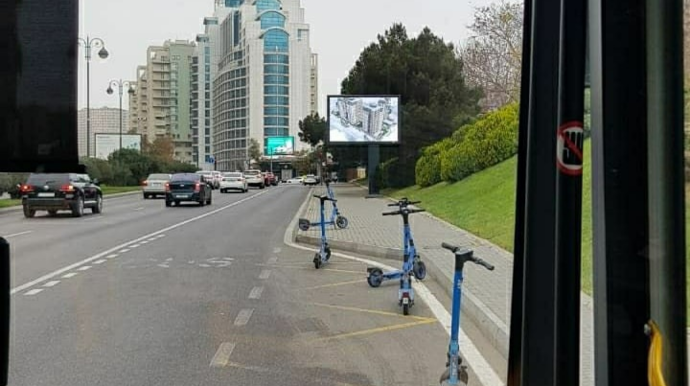 Skuterlərin harda gəldi park edilməsi problem yaradır – VƏTƏNDAŞ ŞİKAYƏTİ - FOTO