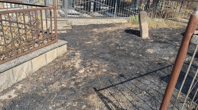 Qəbiristanlıqlarda yanğına səbəb olan şəxslər saxlanıldı 