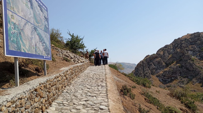 Lerikdə Büzeyir mağarasına yol çəkilir – FOTO 