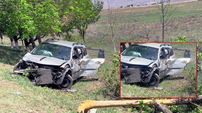 Naxçıvanda yol qəzasında ana və oğlu xəsarət alıb - FOTO