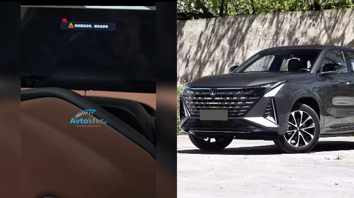 Hələ 1 yaşı tamamlaynmayan Çin maşınının sistemi çökdü, işə düşmədi - VİDEO